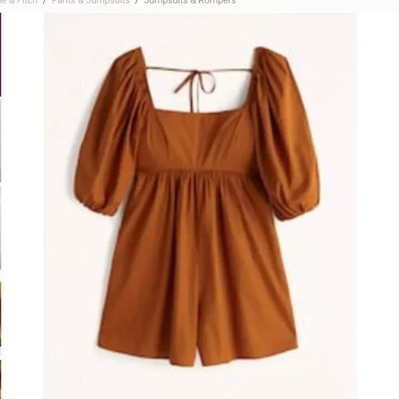 NWT Abercrombie & Fitch Open Back Romper Size xs - Picture 9 of 9